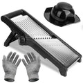 Mandoline Food Slicer with 5 Adjustable Blades - Stainless Steel Vegetable & Fruit Chopper