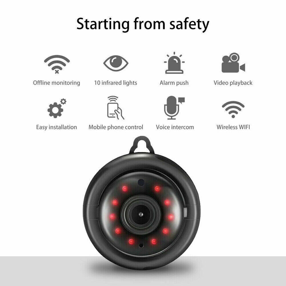 WiFi CCTV Camera 1080P Wireless Security Cam with Night Vision IR – Indoor Outdoor Home Surveillance